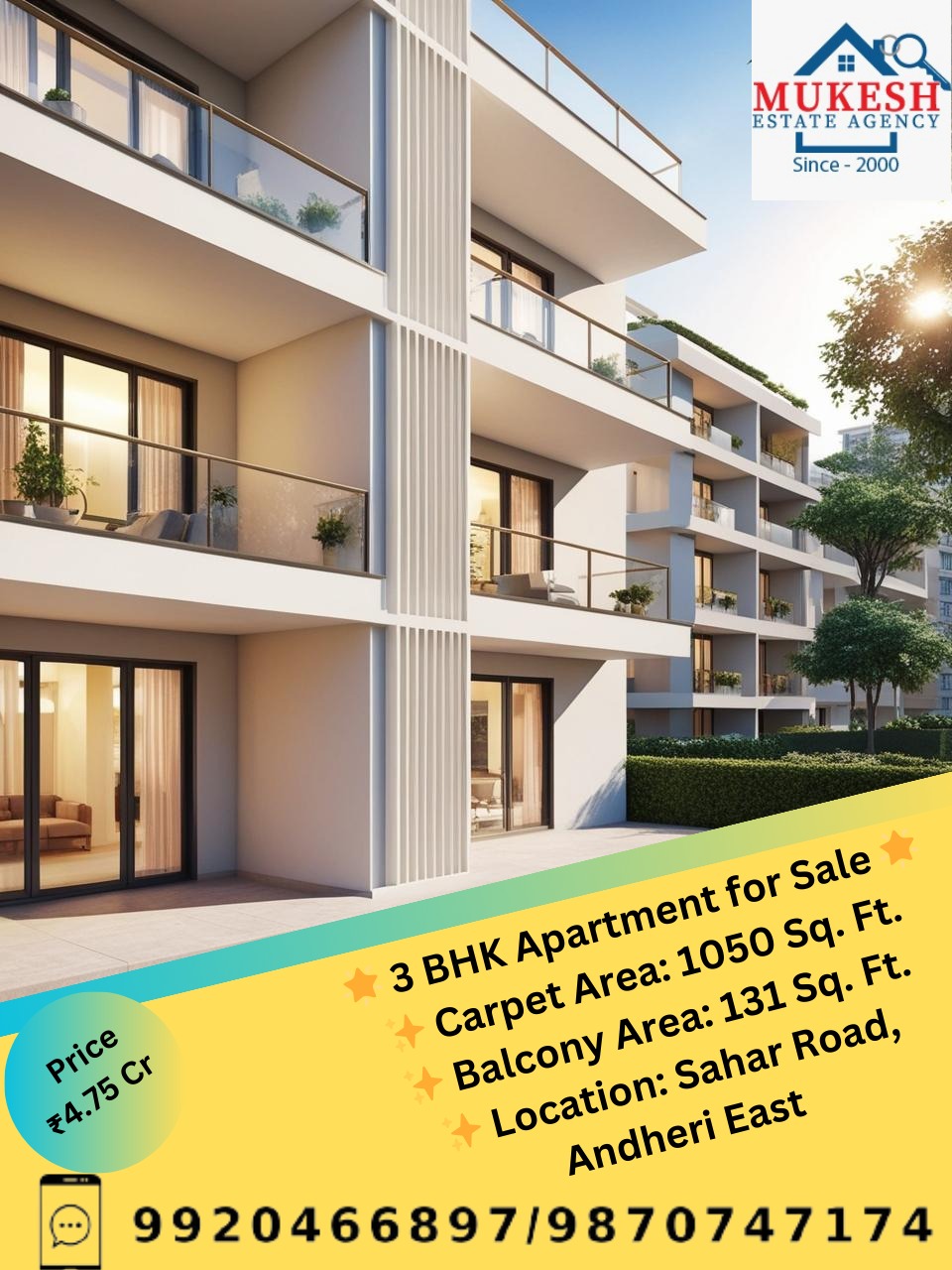 mukeshestateagency Best Real Estate Agent in Andheri East: Mukesh Estate Agency A Dream Home Awaits: 1 BHK Flat for Sale in Andheri East
