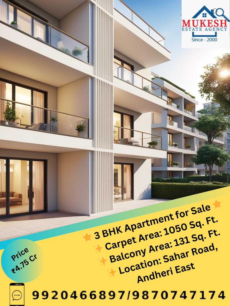 mukeshestateagency Best Real Estate Agent in Andheri East: Mukesh Estate Agency A Dream Home Awaits: 1 BHK Flat for Sale in Andheri East