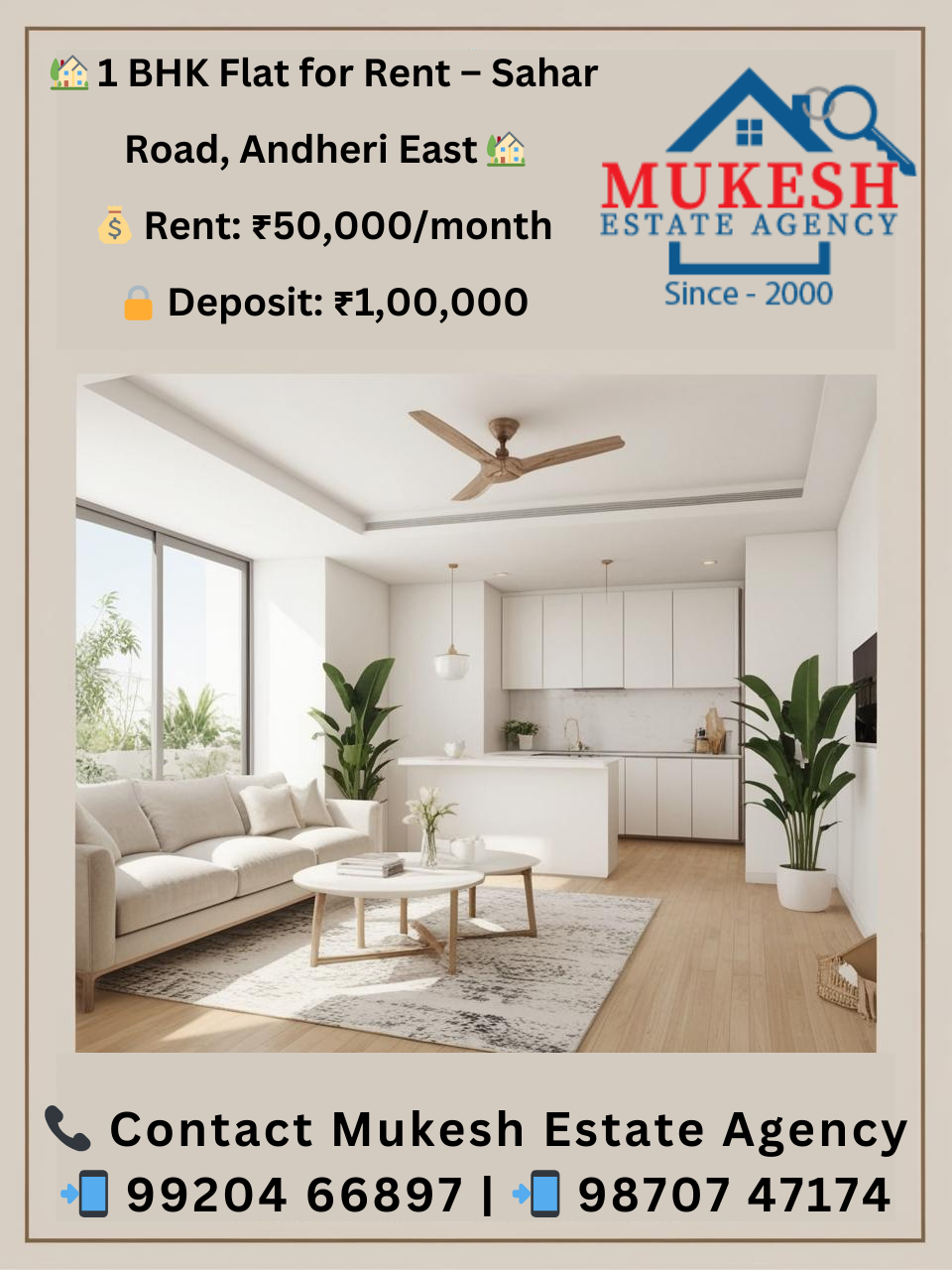 mukeshestateagency Best Real Estate Agent in Andheri East: Mukesh Estate Agency A Dream Home Awaits: 1 BHK Flat for Sale in Andheri East
