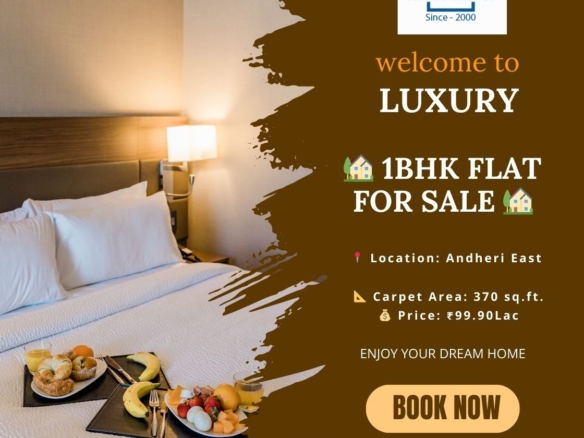✨ Exclusive 1 BHK Apartment – Near Mumbai International Airport ✨ 🏢 Unfurnished Smart Apartment | Newly Constructed | Prime Location ✅ 12-Storeyed Independent Building with Modern Amenities ✅ Rooftop Garden | Gym | Modular Kitchen | CCTV | Power Backup | Elevators | Grand Lobby ✅ Excellent Connectivity – Rail, Road & Metro 📍 Location: Aerovista, Chhatrapati Shivaji Maharaj Int’l Airport Rd, Chakala, Andheri (E) 📐 Area: 370 sq.ft. (RERA) 💰 Price: ₹99.90 Lacs 🚇 Accessibility: •⁠ ⁠Western Express Highway – 200 m •⁠ ⁠Metro Station – 5 mins •⁠ ⁠Domestic & International Airport (T2) – 10 mins •⁠ ⁠Andheri Railway Station – 10 mins •⁠ ⁠D Mart & Four Care Hospital – 10 mins 📞 Contact Mukesh Estate Agency 📲 99204 66897 | 98707 47174