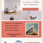 🏙️ Available for Sale – Spacious 3 BHK Apartment 🏙️ 📍 Location: N.S. Phadke Road, Andheri (East) ✨ Building: Premium Residential Tower with Excellent Connectivity Experience elegant living in the heart of Andheri East! This beautifully designed 3 BHK apartment offers a perfect combination of space, comfort, and convenience. 🏢 Property Details: •⁠ ⁠Carpet Area: 1100 sq.ft. •⁠ ⁠Floor: Higher Floor with Ample Natural Light & Airflow •⁠ ⁠Entry: East / West Facing •⁠ ⁠Parking: 1 Reserved Car Parking •⁠ ⁠Price: ₹4.60 Cr (Final) ✅ Highlights: •⁠ ⁠Prime Location near N.S. Phadke Road – Easy Access to Western Express Highway & Railway Station •⁠ ⁠Well-Maintained Building with Modern Amenities •⁠ ⁠Ideal for End-Use or Investment •⁠ ⁠Peaceful and Secure Neighbourhood 📞 For Inspection & Enquiry: Kindly schedule your visit 2–3 hours prior for smooth coordination. 🤝 Genuine Buyers Welcome 📞 Contact: Mukesh Estate Agency 📲 99204 66897 | 98707 47174 🌐 www.mukeshestateagency.in #AndheriWest #3BHK #DreamHome #LuxuryLiving #MumbaiHomes #PropertyForSale #RealEstateMumbai #MukeshEstateAgency #HomeSweetHome #MumbaiRealEstate #PropertyInvestment#3BHKForSale #AndheriEast #LuxuryApartments #MumbaiProperty #MukeshEstateAgency #DreamHome