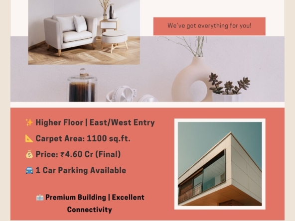 🏙️ Available for Sale – Spacious 3 BHK Apartment 🏙️ 📍 Location: N.S. Phadke Road, Andheri (East) ✨ Building: Premium Residential Tower with Excellent Connectivity Experience elegant living in the heart of Andheri East! This beautifully designed 3 BHK apartment offers a perfect combination of space, comfort, and convenience. 🏢 Property Details: •⁠ ⁠Carpet Area: 1100 sq.ft. •⁠ ⁠Floor: Higher Floor with Ample Natural Light & Airflow •⁠ ⁠Entry: East / West Facing •⁠ ⁠Parking: 1 Reserved Car Parking •⁠ ⁠Price: ₹4.60 Cr (Final) ✅ Highlights: •⁠ ⁠Prime Location near N.S. Phadke Road – Easy Access to Western Express Highway & Railway Station •⁠ ⁠Well-Maintained Building with Modern Amenities •⁠ ⁠Ideal for End-Use or Investment •⁠ ⁠Peaceful and Secure Neighbourhood 📞 For Inspection & Enquiry: Kindly schedule your visit 2–3 hours prior for smooth coordination. 🤝 Genuine Buyers Welcome 📞 Contact: Mukesh Estate Agency 📲 99204 66897 | 98707 47174 🌐 www.mukeshestateagency.in #AndheriWest #3BHK #DreamHome #LuxuryLiving #MumbaiHomes #PropertyForSale #RealEstateMumbai #MukeshEstateAgency #HomeSweetHome #MumbaiRealEstate #PropertyInvestment#3BHKForSale #AndheriEast #LuxuryApartments #MumbaiProperty #MukeshEstateAgency #DreamHome