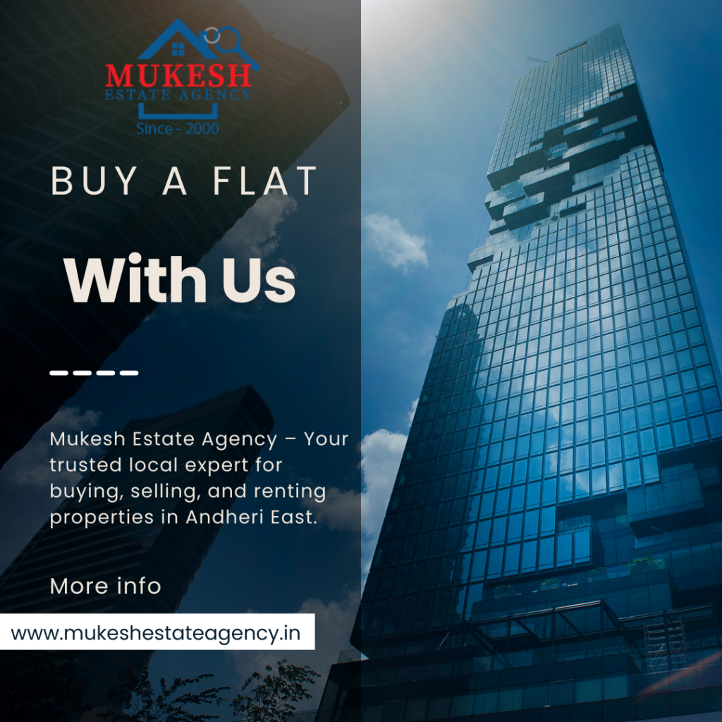 🏠 AVAILABLE FOR RENT – 2 BHK FLAT 📍 Sahar Road, Andheri East ✨ Property Details: ▪️ 2 BHK Flat ▪️ East / West Entry ▪️ Fully Furnished (No TV & Fridge) ▪️ Higher Floor ▪️ Only Vegetarian Family Allowed 💰 Rent: ₹85,000 (Final) 🔐 Security Deposit: ₹3,00,000 (Final) 🚗 Car Parking: 1 📅 Possession: 1st January 2026 🏢 Building Name: 📞 On Request 📞 Contact: Mukesh Estate Agency 📲 Call / WhatsApp for inspection & details