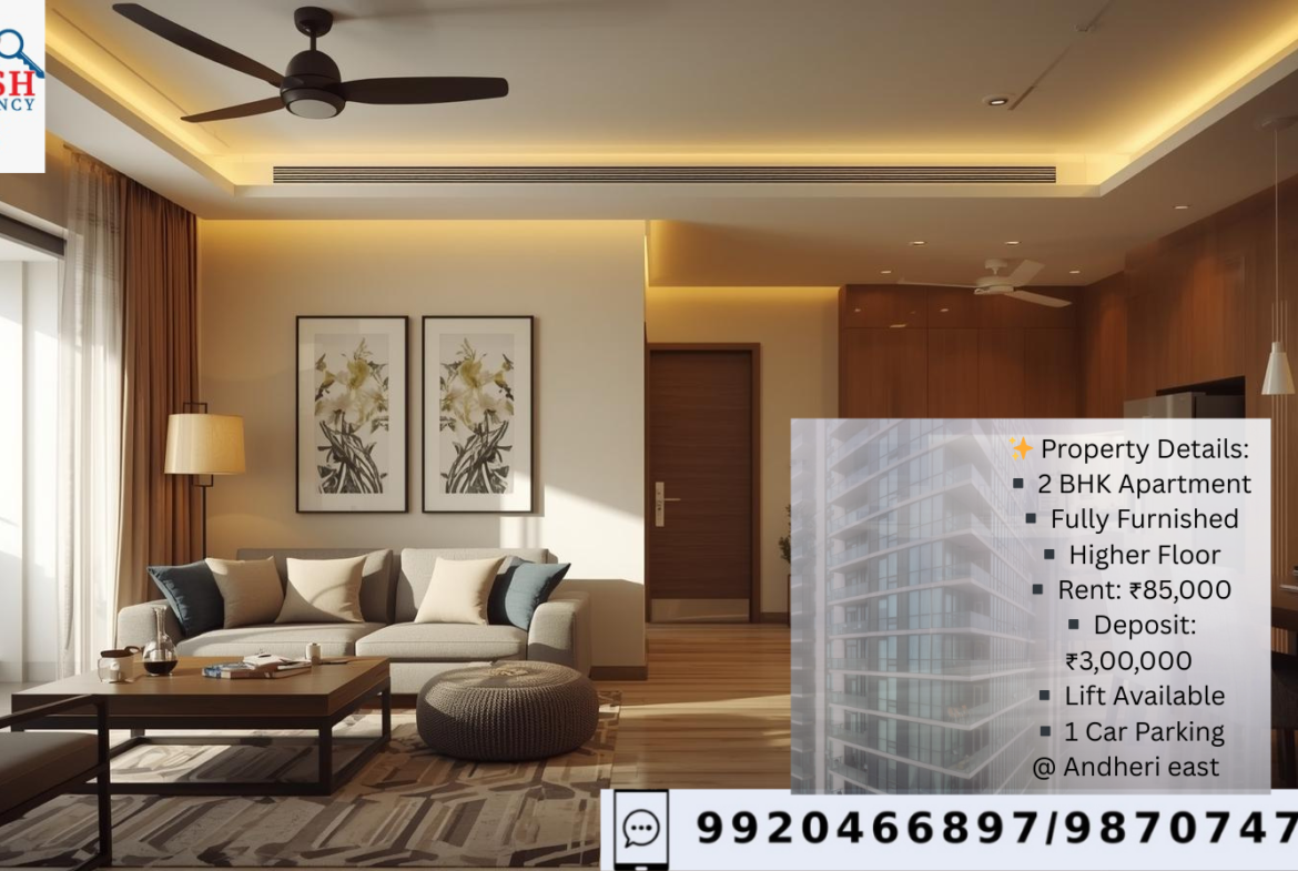 Mukesh Estate Agency Andheri East 2 BHK Full Furnished Flat mukeshestateagency